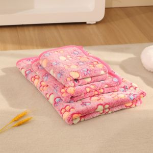 AAVGH Double-sided Pet Mats Soft Short Plush Pet Pad Blanket Cute Coral Fleece Kitten Cushion For Cats Small Dogs
