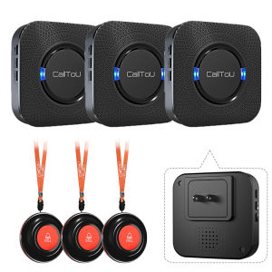 Calltou Call Pager ปุ่มเรียกพยาบาลไร้สาย ระบบเรียก SOS ระบบโทรฉุกเฉินสำหรับผู้ป่วยสูงอายุ ระบบช่วยเหลือผู้ป่วยส่วนบุคคลที่บ้าน CC01