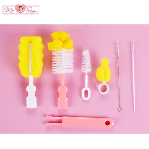 Bộ cọ bình sữa bọt biển 6 chi tiết cọ mút xốp rửa bình núm bình tiện lợi cho bé Shop Mẹ Sam