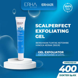 ERHA ERHAIR Scalperfect Exfoliating Gel 30g - Gel Rambut Anti Ketombe Kulit Kepala BHA & Allantoin Scalp