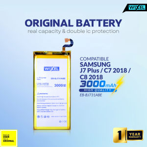 WIXEL Baterai EB-BJ731ABE Samsung Galaxy J7 PLUS J7+ C7 2018 C710 C7100 J731 Double Power Original Batre Batrai Battery Ori Dual IC Protection Real Capacity HP Handphone