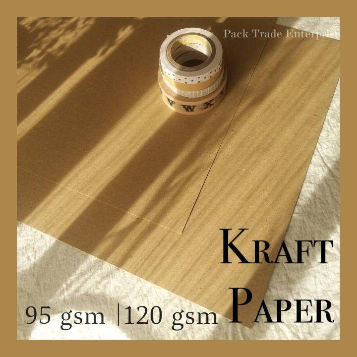 50 100 Pcs A4 A3 Brown Kraft Paper Craft Paper Liner Brown Kertas Kraf Kertas Balut