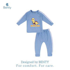 Bộ dài tay cài chéo thể thao in hình rùa BENTY BT094 chất liệu cao cấp đồ bộ cho bé mặc đi chơi