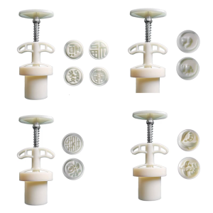 25g Plastic Dessert Molds Dessert Pressing Tool Various Shape Pastries Tool ABS Texture Pastries Moulds for Festival