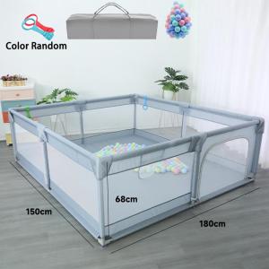 Playpen for Baby Large Playpen With Stainless Steel Frame Breathable Mesh Bed Fence COD