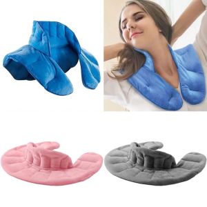 D5JKY Soft Gravity Neck Wrap Bead Filled Relaxation Neck Protection Pack Warm Detachable Weighted Shoulder Pad Neck Care