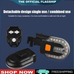 Bike Turn Signal Light Remote Control Motorcycle Tail Light Waterproof LED Indicator Bike Light 5 Gears for Night Riding
