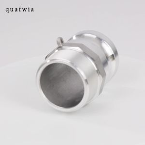 2 pcs Aluminum Camlock (2" Part F) Cam & Groove Hose Fittings cam Lock Fittings Male Adapter x Male NPT Thread cam Lock Fittings camlock Coupling (2)