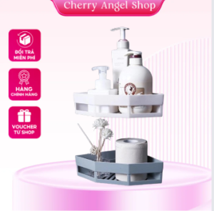 Kệ Nhà Tắm Góc Tường Tam Giác Kệ Nhà Bếp Đựng Gia Vị Dán Tường ( Nhựa) / Có sỉ