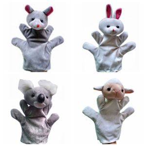 TESDFD Plush Toy Hand Puppets For Animal 24 Types Cartoon Animal Adorable Hand Puppets Story Telling Stuffed Toy Animals Hand Finger Puppet Teaching