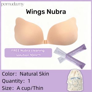 Wings Nubra Push up Invisible Adhesive Strapless Bra Wedding Silicon Bra for A-C Cup Sizes