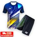 Setelan Baju Dan Celana Badminton Futsal Kaos Bulutangkis SepakBola Volly Printing Jersey Badminton Futsal Volly Jogging. 