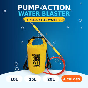 10L/15L/20L Large Capacity Backpack Water Gun Stainless Steel Pump Action Water Blaster Outdoor Toy Songkran Hatyai