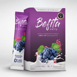 Befita Jelly Fiber เบฟิตต้า พีชอีทแหลก เจลลี่ไฟเบอร์ ตัวช่วยปรับสมดุลลำไส้มี Prebiotic และ Probiotic