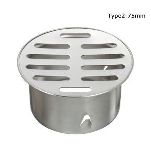 GTRBFDS Useful Stainless Steel Anti-blocking Balcony Drainage Cover Drainage Plumbing Fitting Rain Pipe Cap Roof Floor Drain