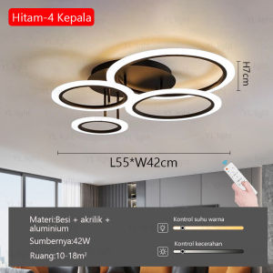 Lampu langit -langit kamar tidur lampu hitam/emas lampu Lampu Plafon Ruang Tamu Mewah Lampu Plafon Minimalis Modern Lampu LED