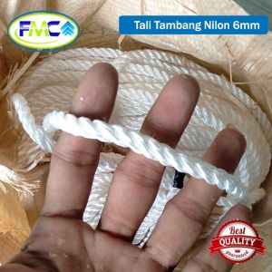 Tali Tambang Nylon Per Roll Ukuran Kecil Sedang Besar Tali Tambang Nilon Putih Gulungan Murah Tali Tambang Pengikat Barang Ikat Terpal Truck Mobil Tali Bahan Jaring Pengaman Tali Bahan Kuat Tahan Panas Dan Hujan Berkualitas Import