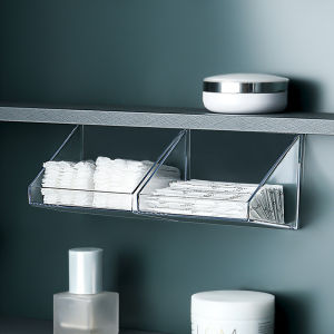 1PCS Under Table Drawer Under Desk Holder Storage Box Hidden Self-Adhesive Pencil Tray Stationery Pencil Organizer for Pencils Phones bathroom makeup organizer Case Shelf Storage Box