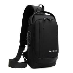 MOUSSON  กระเป๋าสะพายข้างแบบใหม่ สไตล์ทันสมัย มีกุญแจรหัส สำหรับผู้ชายในการทำงานและเล่นกีฬา