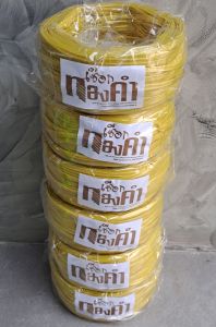 เชือกโยงทุเรียน ตราเชือกทองคำ น้ำหนัก 500กรัม 1แถว 6ม้วน เกรด A ดีจริงไม่ลองไม่รู้ ใหญ่ เหนียว นุ่ม ทน เกินคุ้ม