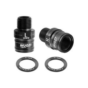 CC SP 1 Pair 20 มม. ตัวขยายแป้นเหยียบ ไทเทเนียมอัลลอยด์ 9/16 อะแดปเตอร์และสเปเซอร์สำหรับแป้นเหยียบจักรยาน อะไหล่จักรยาน คงที่ โบลต์ขยายแป้นจักรยาน แป้นเหยียบจักรยานเสือภูเขา