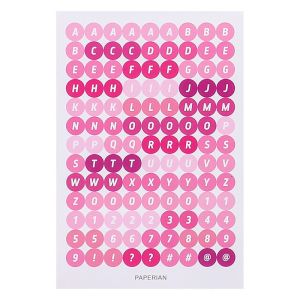 English letter stickers Digital stickers color english alphabet stickers hand account materials stationery gift decoration stickers