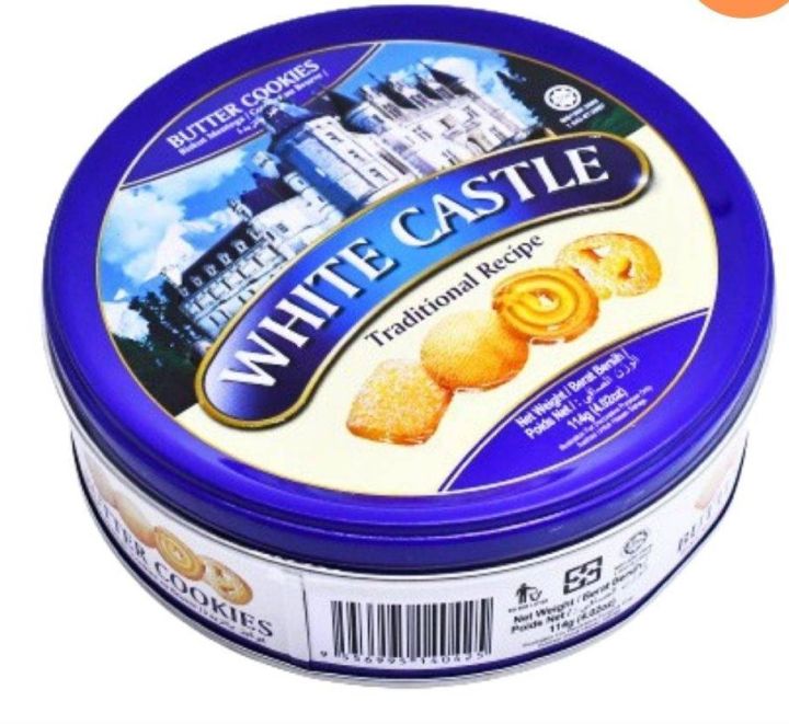 [Halal] White Castle Butter Cookies 90g Lazada