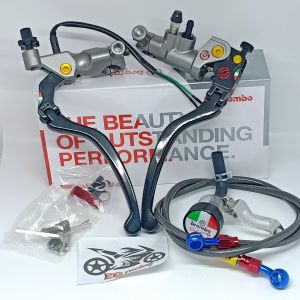 PAKET tabung master rem izumi + selang rem depan non psi 100cm