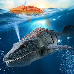2022 Baru/Mainan Remote Control Mosasaurus/2.4G Remote Control Mainan Jurassic/Dinosaurus Penyemprotan Air/Mengambang di Air/Penyemprotan Air di Kepala/Dengan Lampu