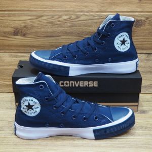 Sepatu Sneakers New Design Pria Petir High Tinggi Birunavy