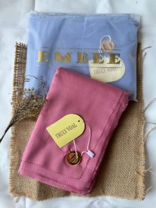 KERUDUNG SEGIEMPAT VOAL TRYSPAN POUCH LASERCUT UKURAN 110 X110 CM JILBAB  VOAL LASER TRYSPAN POUCH EMBEE