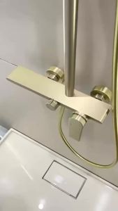 UrbanSpace SG- Luxury All-Copper Pressurized Rain Shower Set – Hot/Cold with Handheld Spray