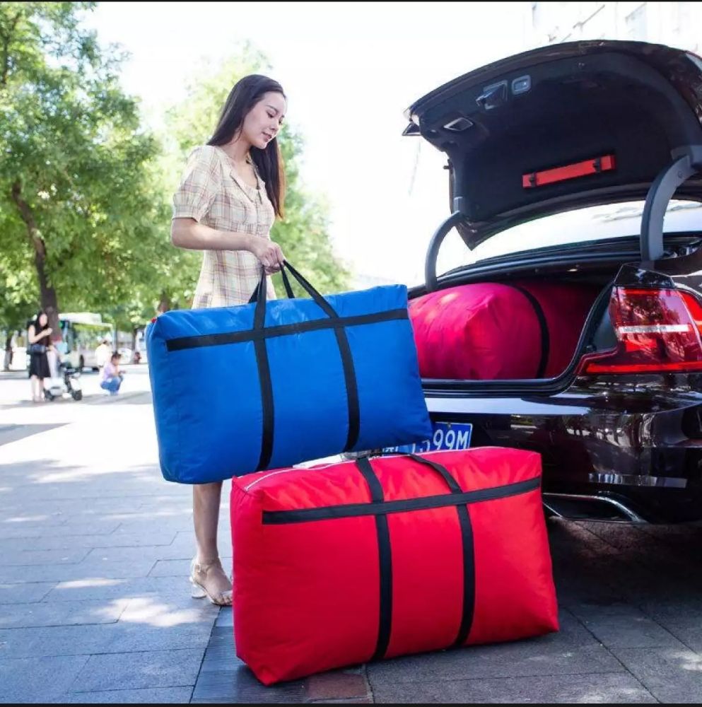 Extra Large Thick Oxford Cloth Storage Bag, Waterproof Moving Packing Luggage Bag
_voghion.com