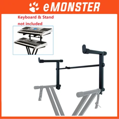 Electronic Piano Stand Riser 2nd Tier Keyboard Stand Extension Adapter Arm Second Tier Extra Height