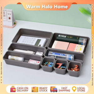 8pcs/set Storage Box Tray Drawer Storage Box Tray Tableware Cosmetics Stationery Storage Box