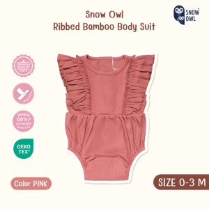 Snow Owl ของแท้ !! ชุดเด็กอ่อนผ้าดูด บอดี้สูทน้องผู้หญิงสุดน่ารัก !! เด็กแรกเกิด - 6 M (Original MagnetBric)
