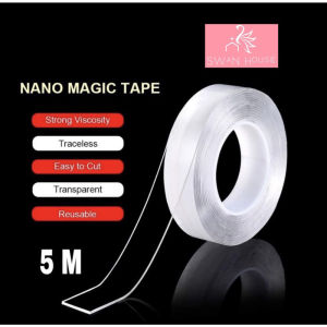 Double Tape Perekat Transparent No Trace Washable LAKBAN BENING / LAKBAN ANTI AIR /  lakban double tape kuat / double tape anti air kuat AA14