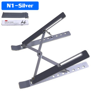 รุ่นอัพเกรด แท่นวางโน๊ตบุค วัสดุโลหะ ที่วางโน๊ตบุ๊ค ขาตั้งโน๊ตบุ๊ค อลูมิเนียมอัลลอยด์ ขาตั้งแล็ปท็อป แข็งแรง ทนทาน ปรับความสูงได้สอง