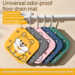 Bathroom Silicone Mat 2in1 Closed Floor Drain Sewer AntiReturn Mat Gasket