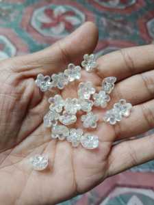 Manik manik Mote Asesories Gelang kalung dan cincin Bentuk Bunga ukuran 8mm
