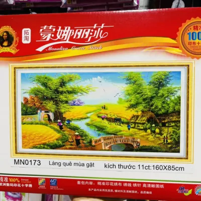 (XẢ KHO) Tranh thêu chữ thập phong cảnh thêu kín tuyệt đẹp MN0153 MN0154 MN0155 MN0160 MN0173 MN0160 MN0161 MN0155