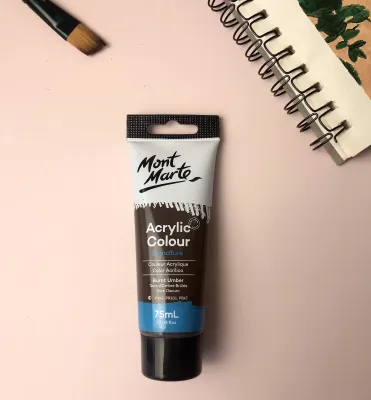 Màu Acrylic Mont Marte Tuýp 75ml - Acrylic Colour Paint Signature 75ml - Thích hợp cho vẽ vải giấy thẻ gỗ đất sét