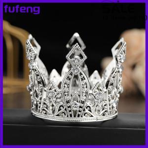 fufeng Bridal Wedding Tiaras Little Crown Brithday Cake Baking Decorative Head Jewelry Childrens Small Diadem Hair Accessories