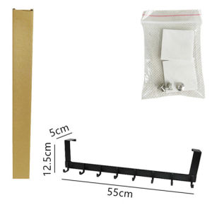 Bedroom Clothes Hanging Rack Door Back Space Saving Wall Mounted No Drilling Required Clothes Hanger Holder