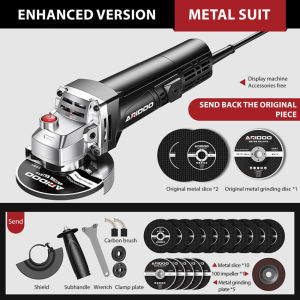 เครื่องขัดส้นเท้าแบบมีสาย220V เครื่องเจียรไฟฟ้า750วัตต์ความเร็ว6สปีด100มม. การขัดการตัด Gerinda Elektrik