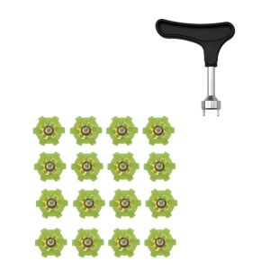 16Pcs Outdoor Golf Shoe Spikes Replacement Studs Nonslip Golf Spikes Pin Fast Twists Cleats Golf Shoes Accessories