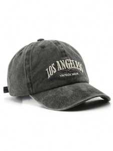 Topi Baseball Denim Cap NewYork Model Black Washed Fashion Pria Wanita.