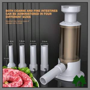 Maker Meat Stuffer Operated Maker Set Sausage Stuffer Barrel Manual Funnel Made Salami Maker Color Brown and Green