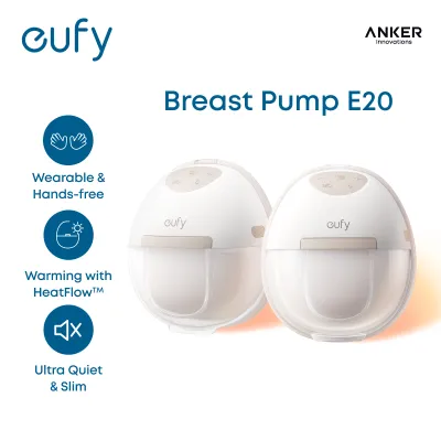 eufy E20 Wearable Heated Breast Pump | Hands-Free Portable Ultra-Quiet. Hospital Grade | T6060