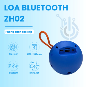 Loa bluetooth ZH02 âm thanh mạnh mẽ thiết kế nhỏ gọn tiện dụng